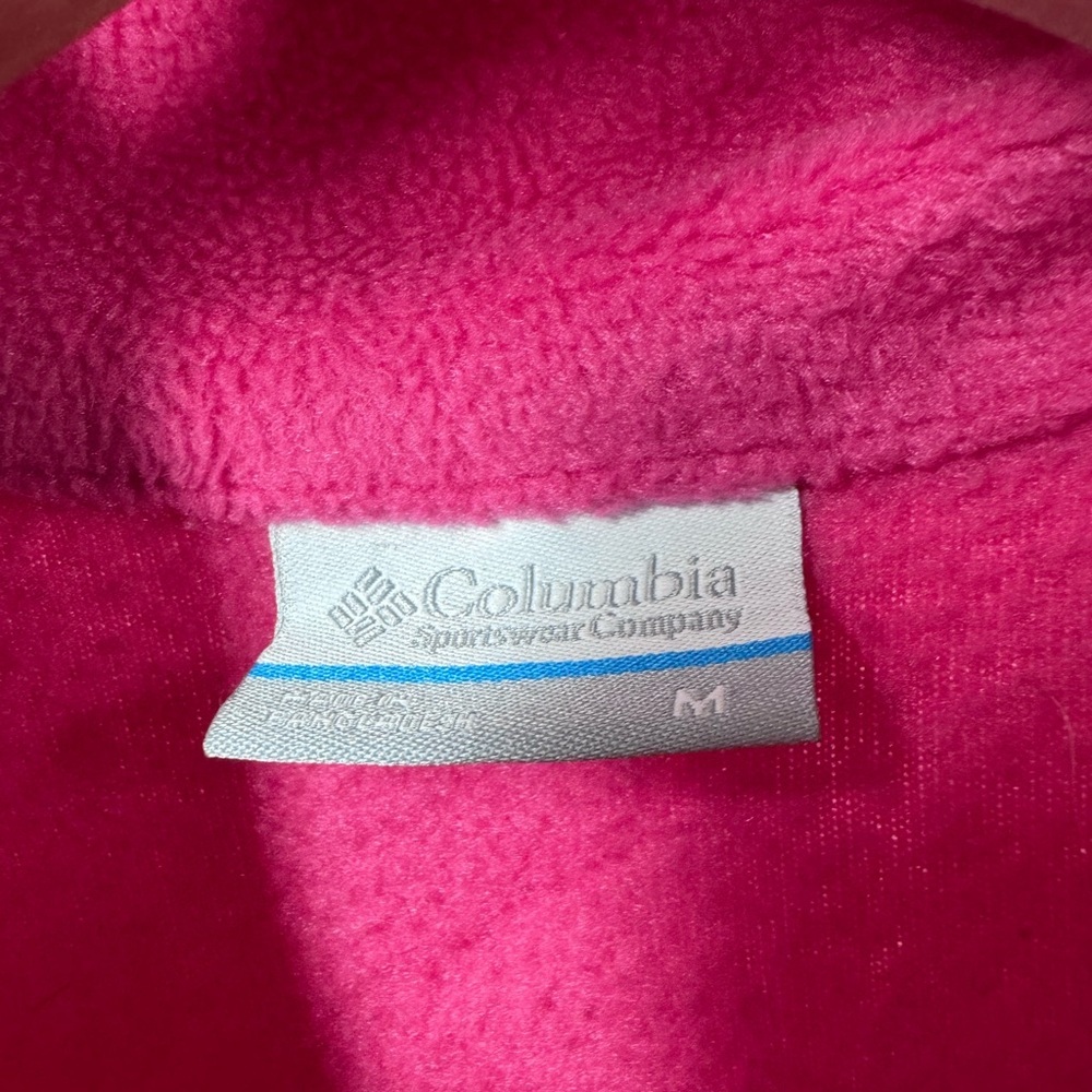 Columbia Women's Bright Pink Fleece Vest - Picture 3 of 5